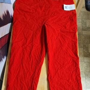 Bright Red Women's Stretch Pants
